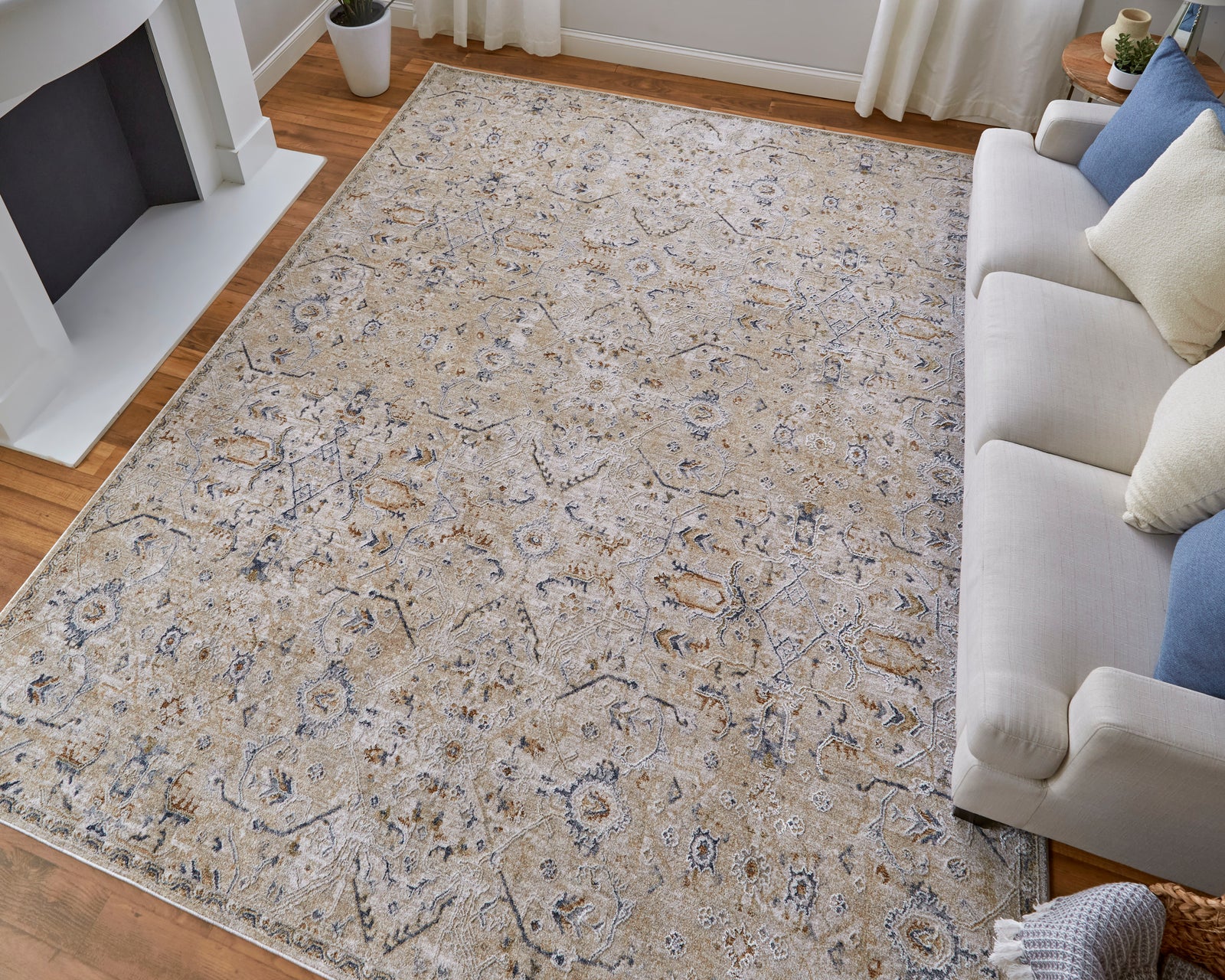 Pasha Taupe/Ivory/Blue 39M6F