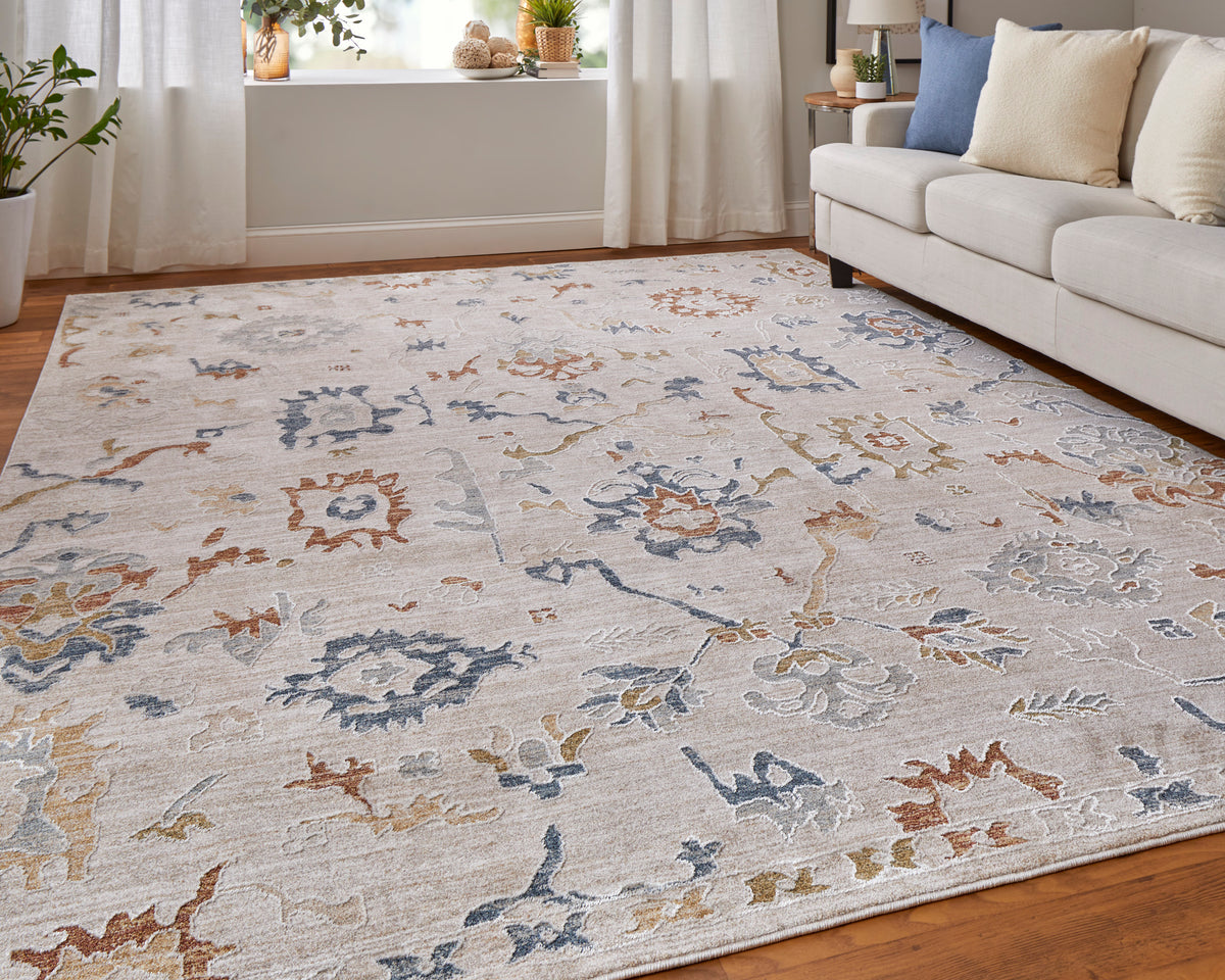 Pasha Ivory/Blue/Gold 39M8F