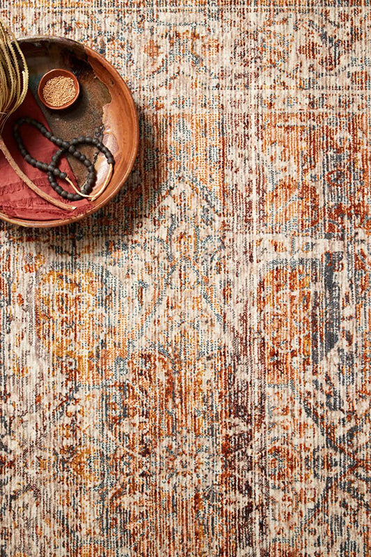 Lourdes Lou-07 Tangerine / Ocean Close