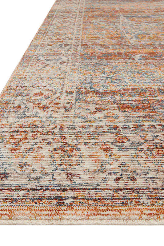 Lourdes Lou-07 Tangerine / Ocean Corner