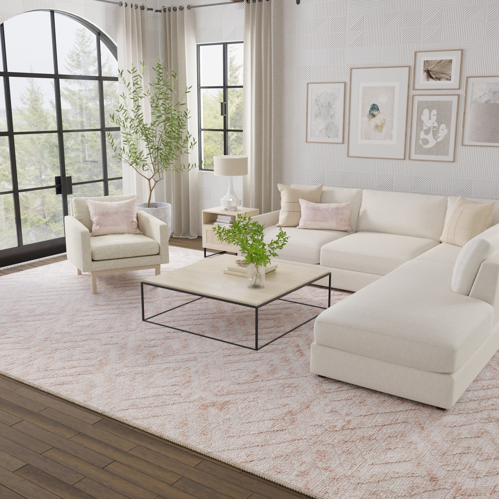 Colton Pink/Ivory 8792F