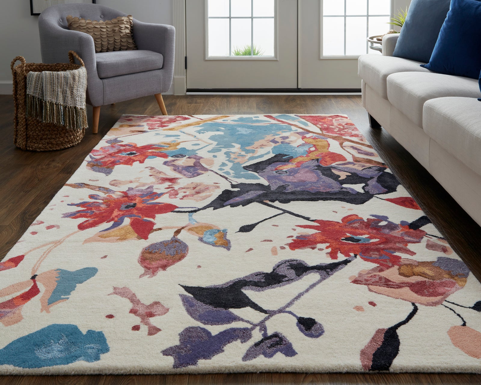 Dafney Red/Blue/Purple 8863F