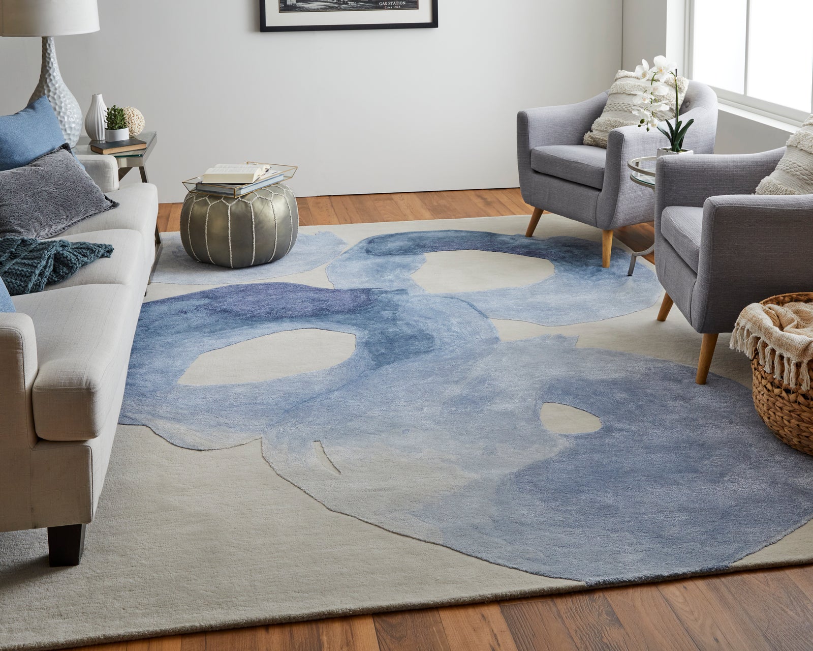 Anya Blue/Ivory 8887F
