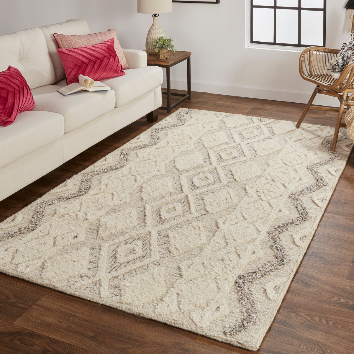 Anica Ivory/Taupe/Gray 8006F