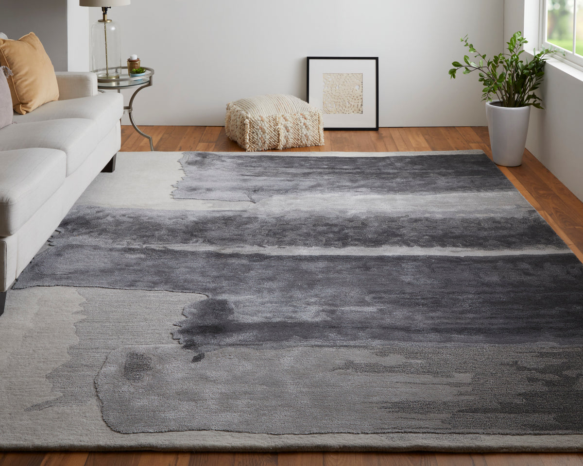 Anya Gray/Blue/Ivory 8921F