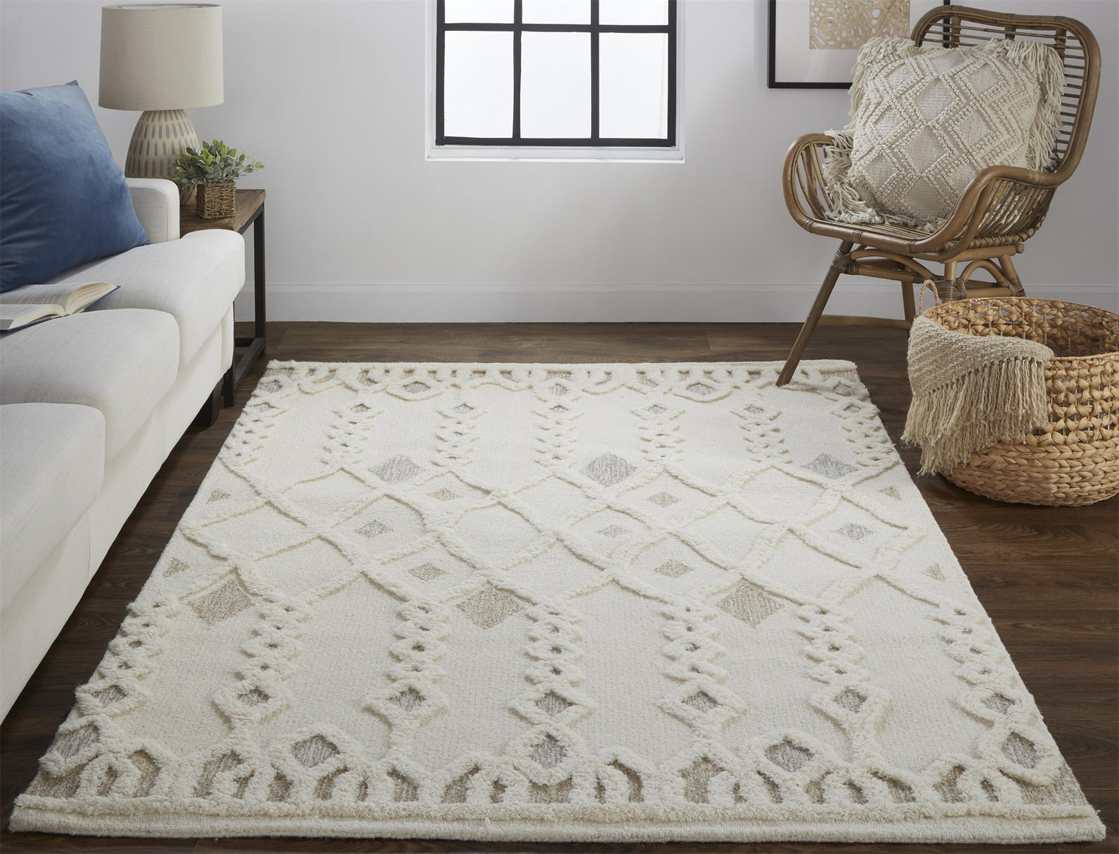 Anica Ivory/Tan/Silver 8011F
