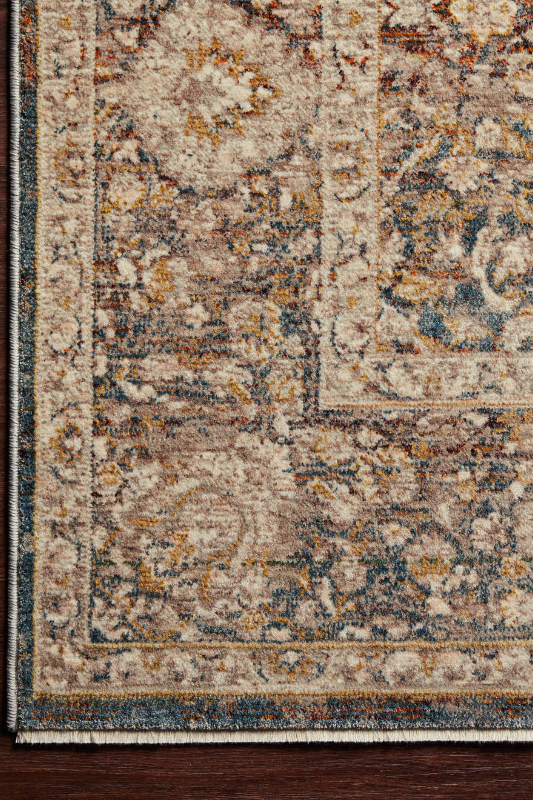 Lourdes Lou-08 Charcoal/ Ivory CloseUp