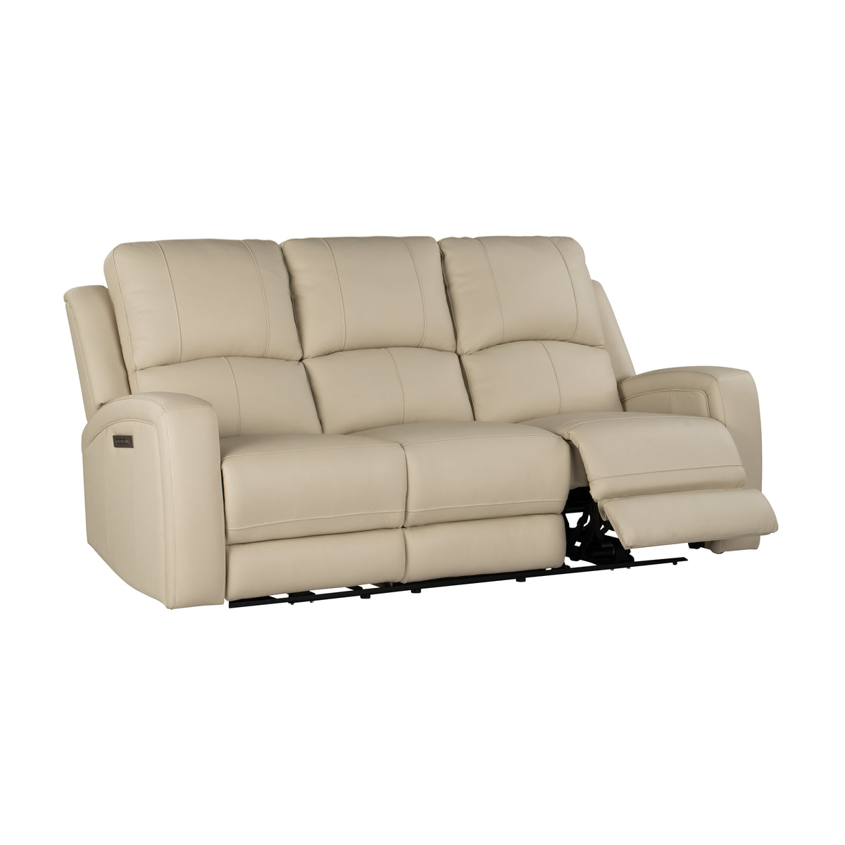 Aria - Taupe Stone Power Reclining Sofa with Lumbar