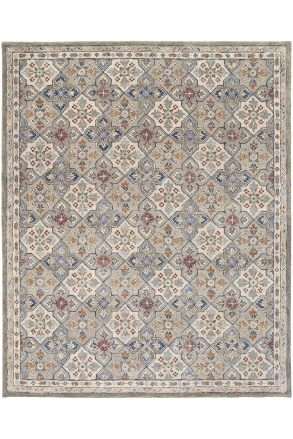 Rylan Taupe/Ivory/Red 8638F