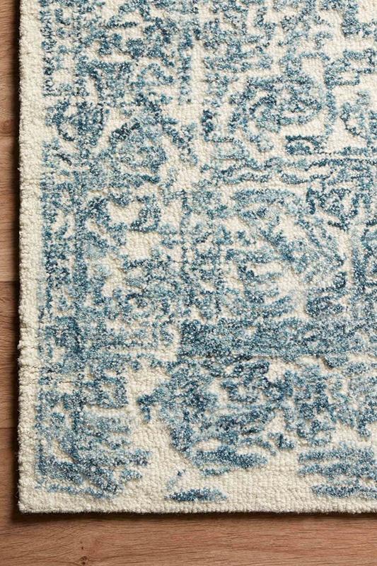 Magnolia Home Annie 02 White/Blue Corner