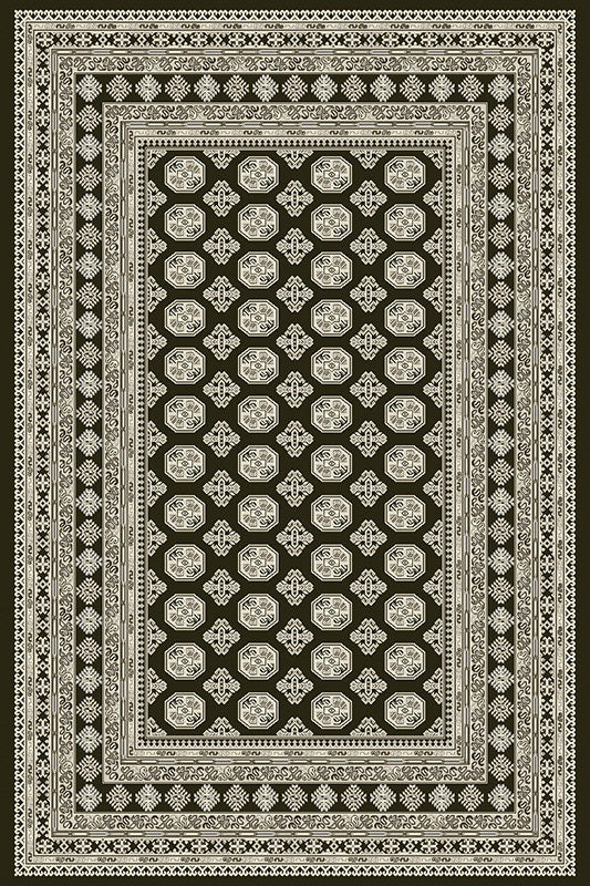 Ancient Garden 57102-3636 Charcoal/Silver