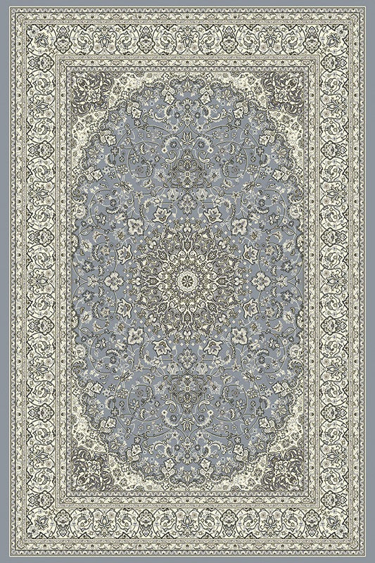 Ancient Garden 57119-4646 Steel Blue/Cream