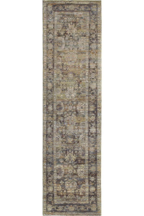 Andorra 7125C Green/ Brown Runner