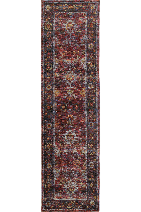 Andorra 7153A Red/ Purple Runner
