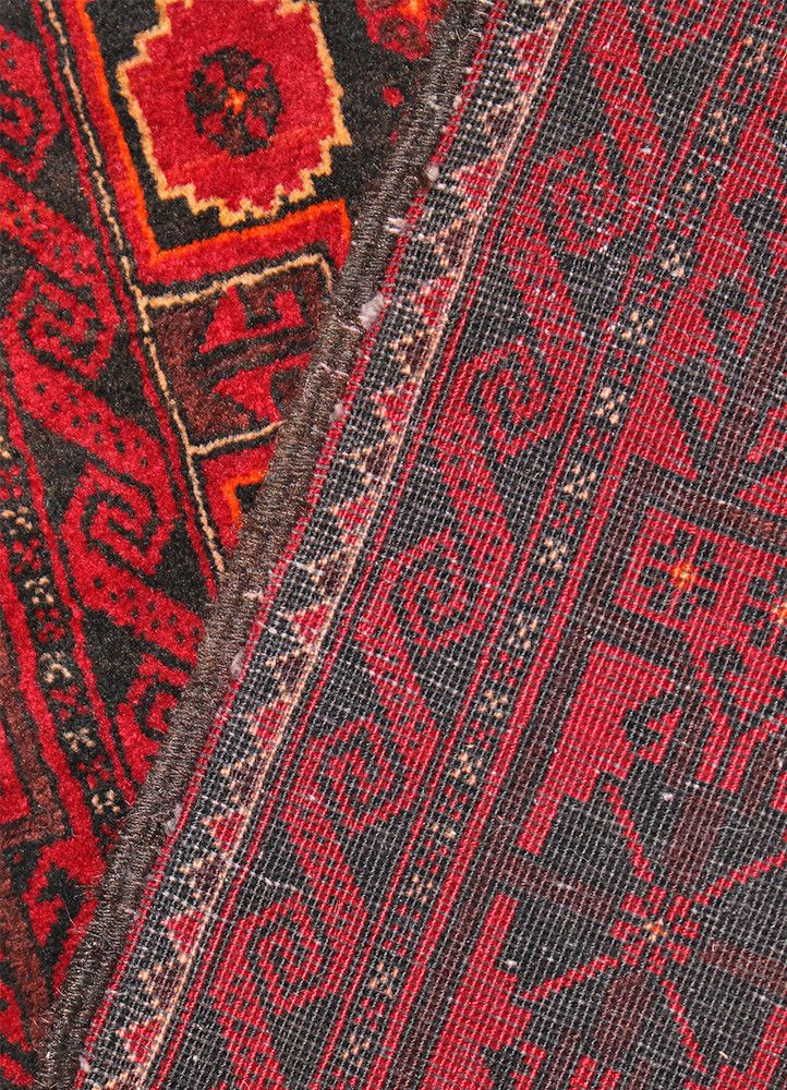 Balouch Turkman Tribal Rug TAN80026483 Iran