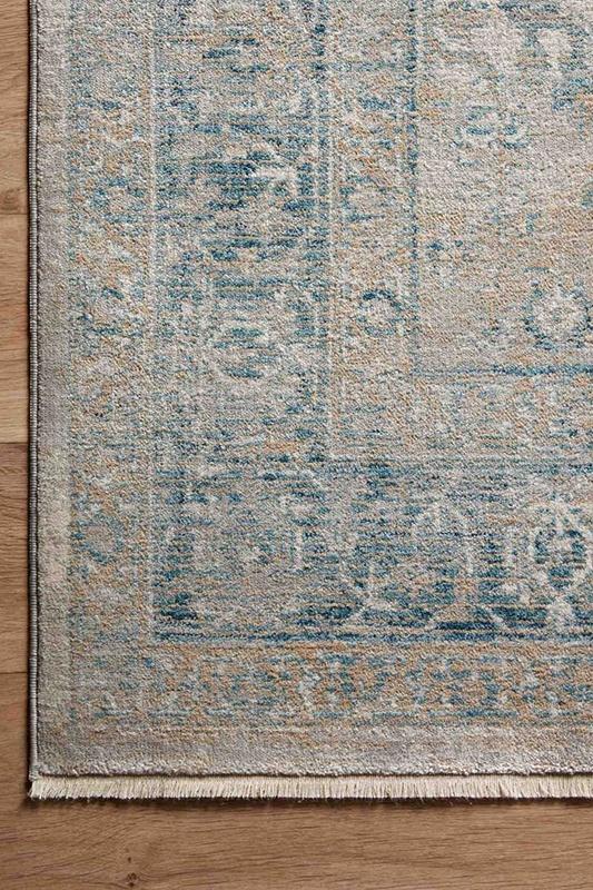 Magnolia Home Elise 01 Neutral/Blue Corner