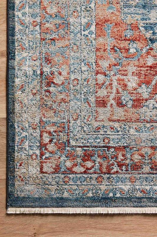 Magnolia Home Elise 05 Navy/Red Corner