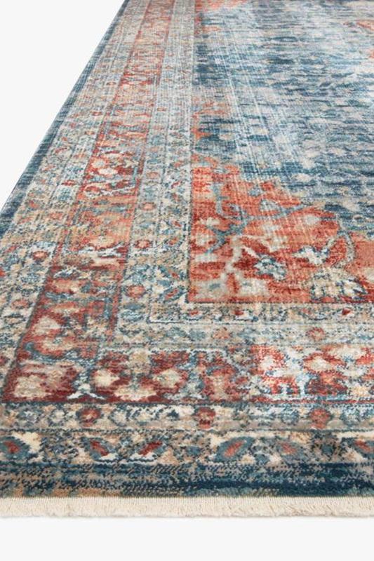 Magnolia Home Elise 05 Navy/Red Corner