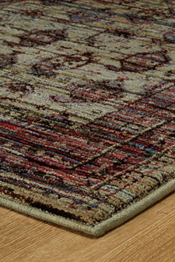 Andorra 7122D Multi/ Red Corner