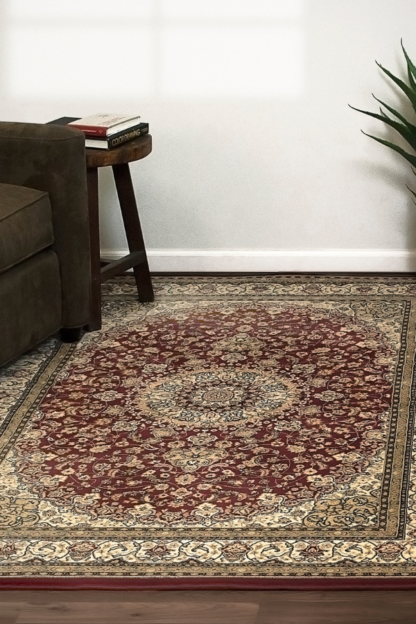 Ancient Garden 57119-1414 Red/Ivory