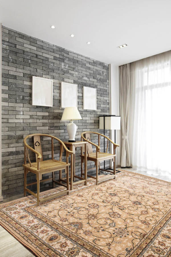 Ancient Garden 57120-2464 Lt Gold/Ivory