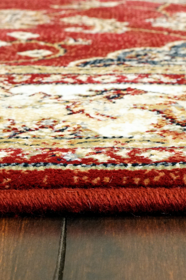 Ancient Garden 57158-1464 Red/Ivory