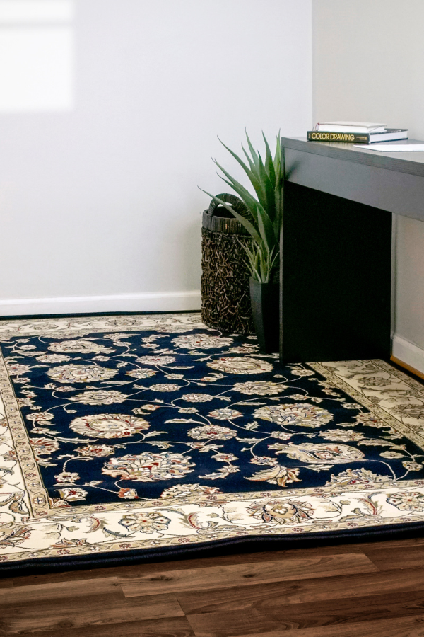 Ancient Garden 57365-3464 Blue/Ivory