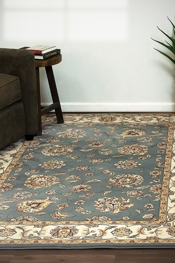 Ancient Garden 57365-5464 Lt.Blue/Ivory