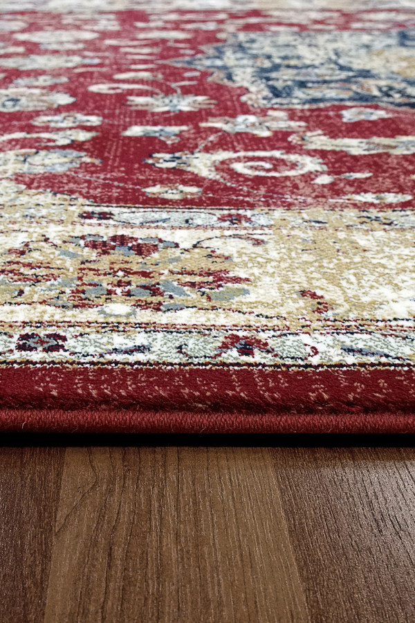 Ancient Garden 57559-1464 Red/Ivory