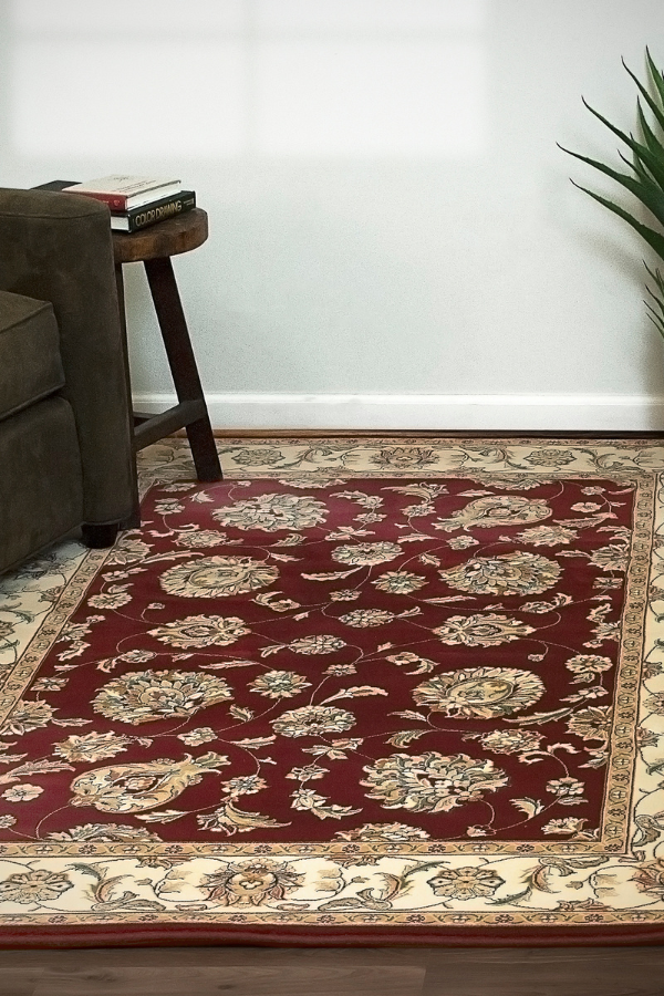 Ancient Garden 57365-1464 Red/Ivory