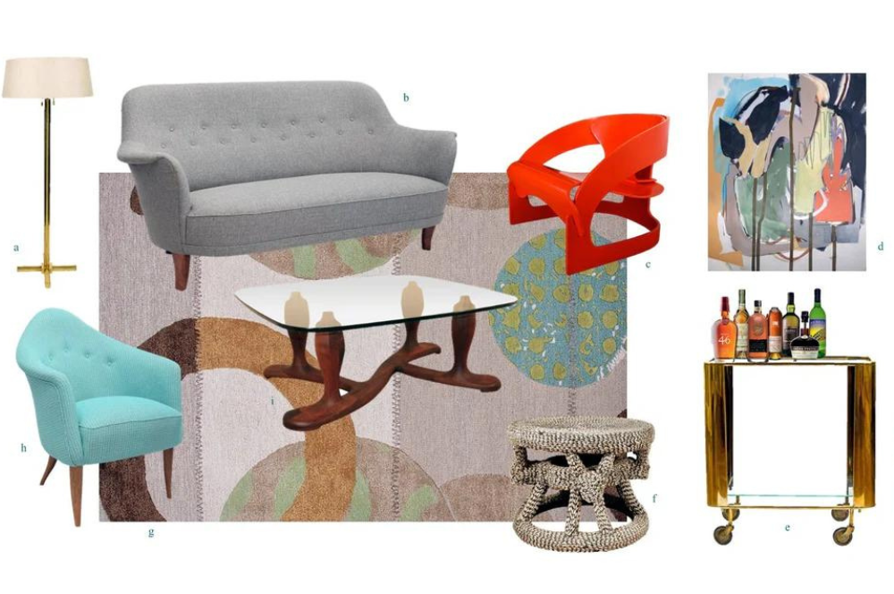 Modern Eclectic Designing Inspiration Board: Pulling together a cohesive look for your home