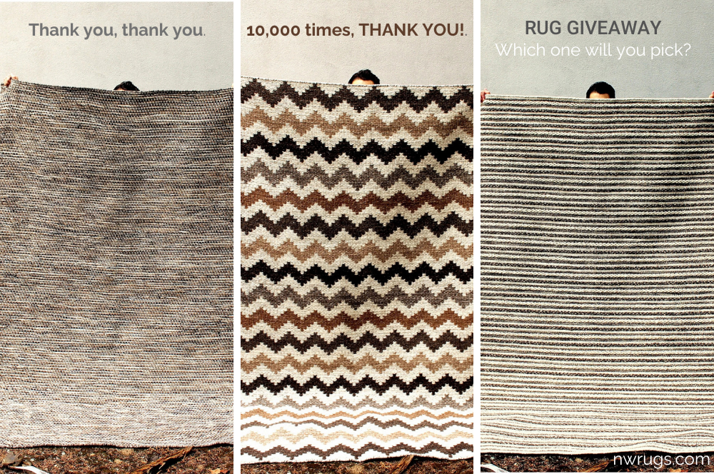 10,000 Thank You's Rug Giveaway