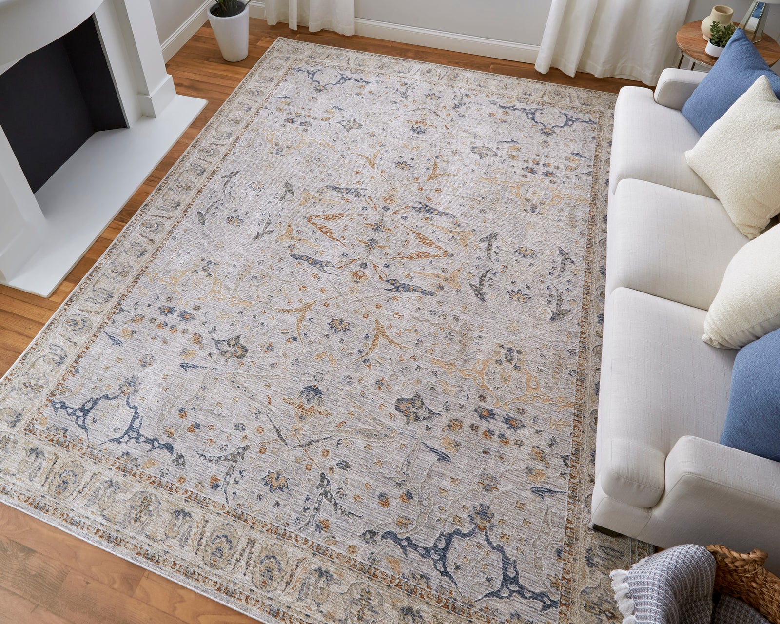 Pasha Ivory/Blue/Taupe 39M4F