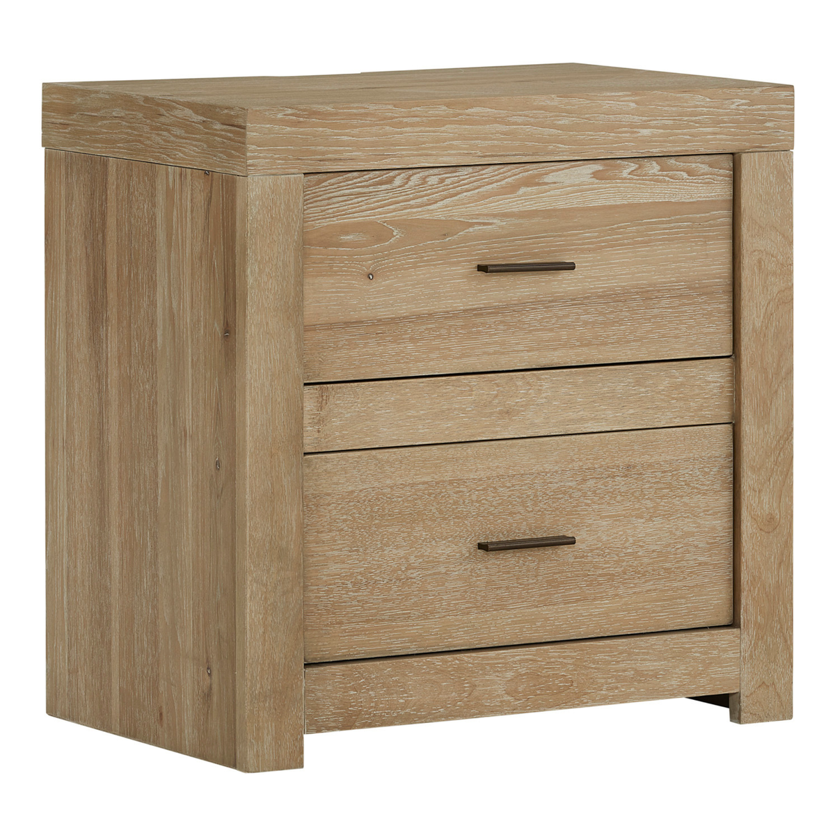 Modern Loft 2 Drawer Nightstand - Khaki
