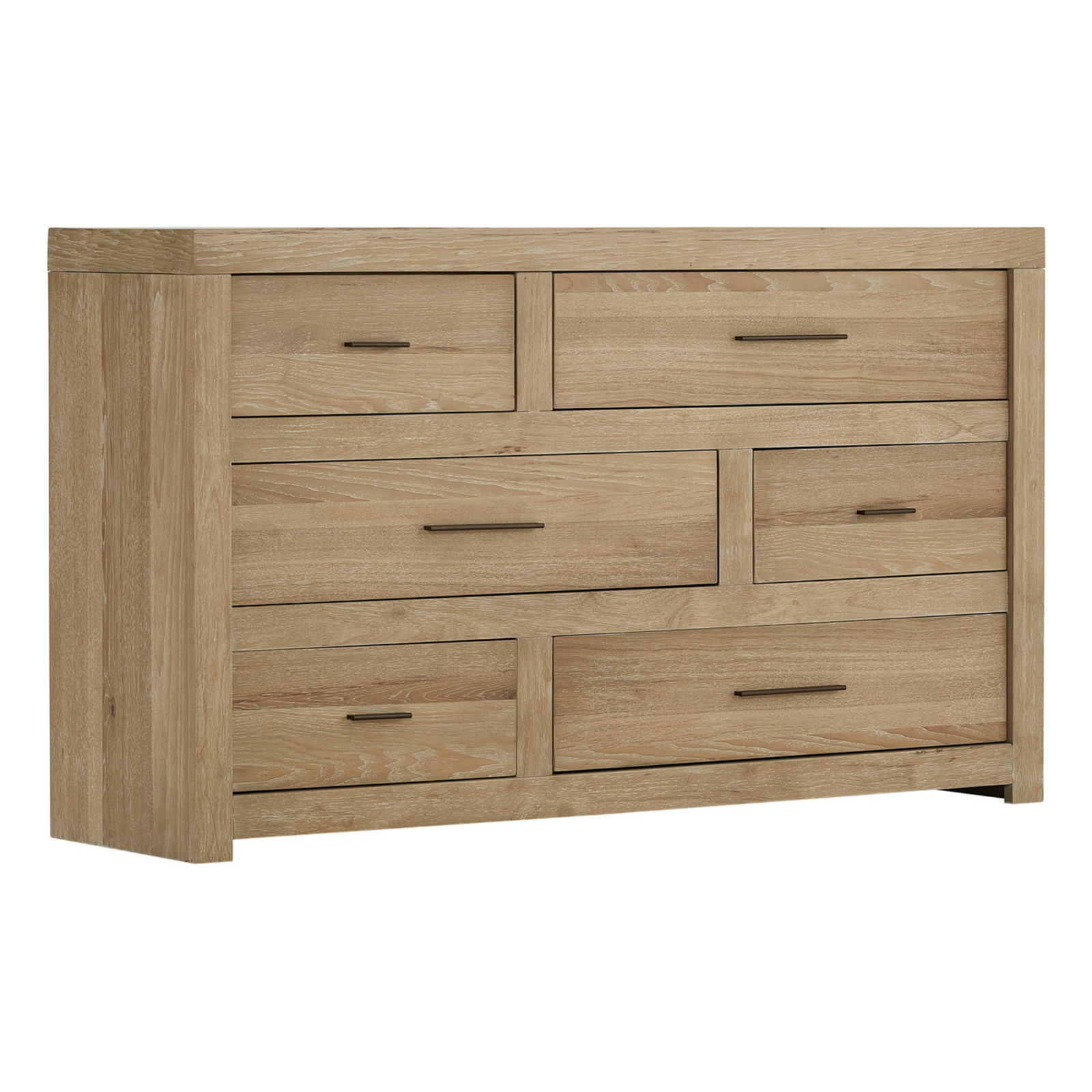 Modern Loft 6 Drawer Dresser - Khaki