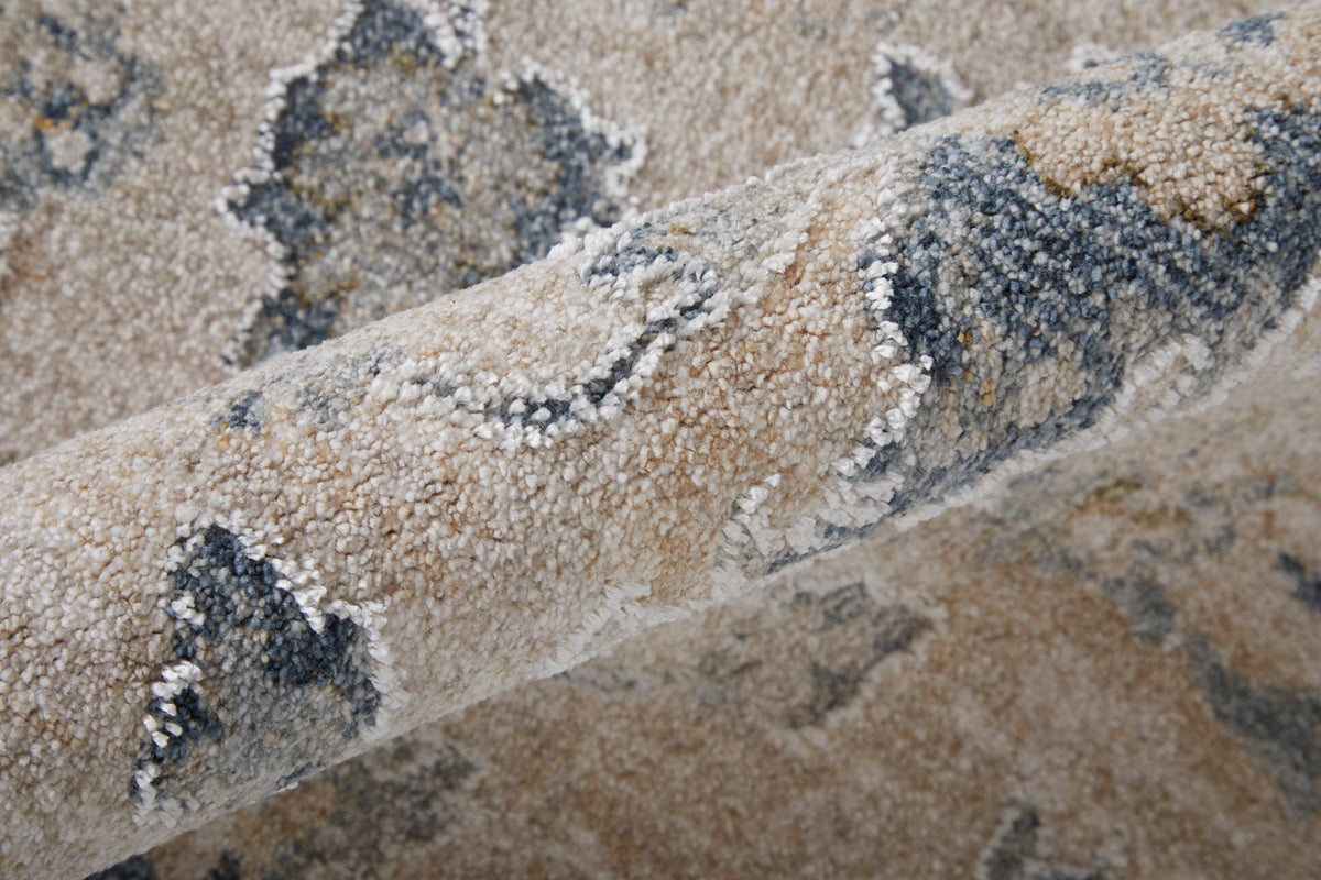 Pasha Ivory/Taupe/Blue 39M7F