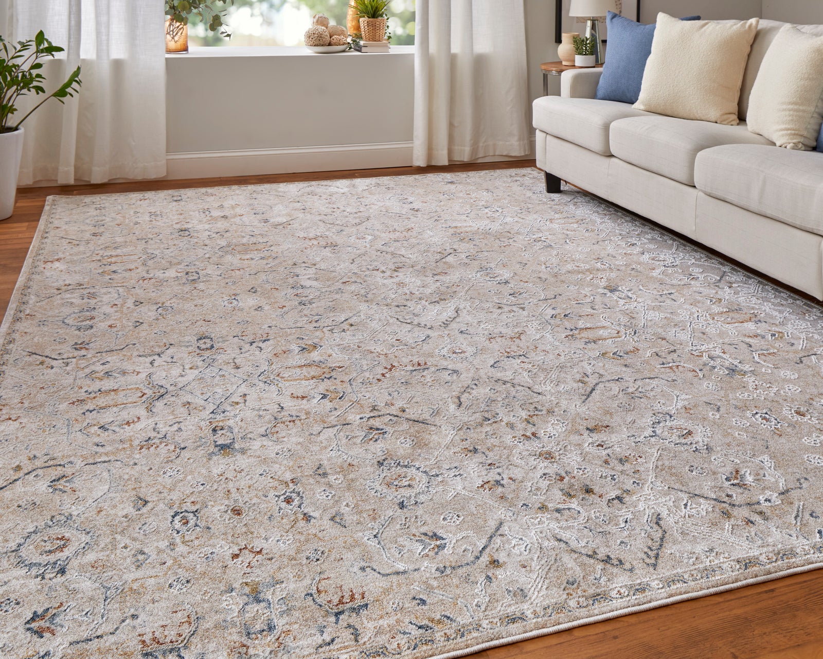 Pasha Taupe/Ivory/Blue 39M6F