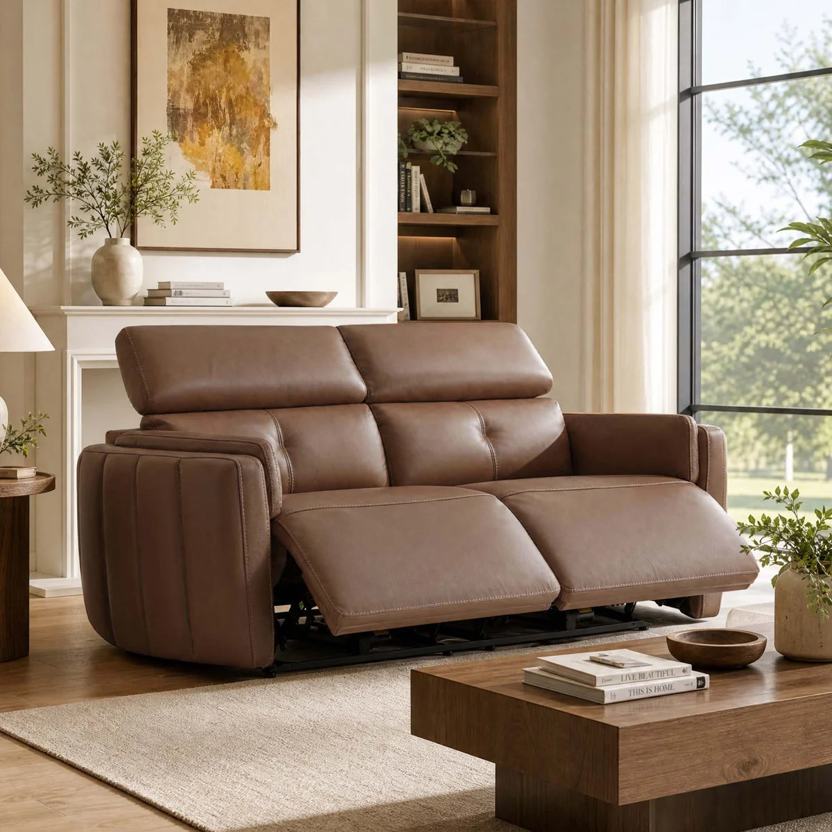 Alameda Leather Reclining Sofa