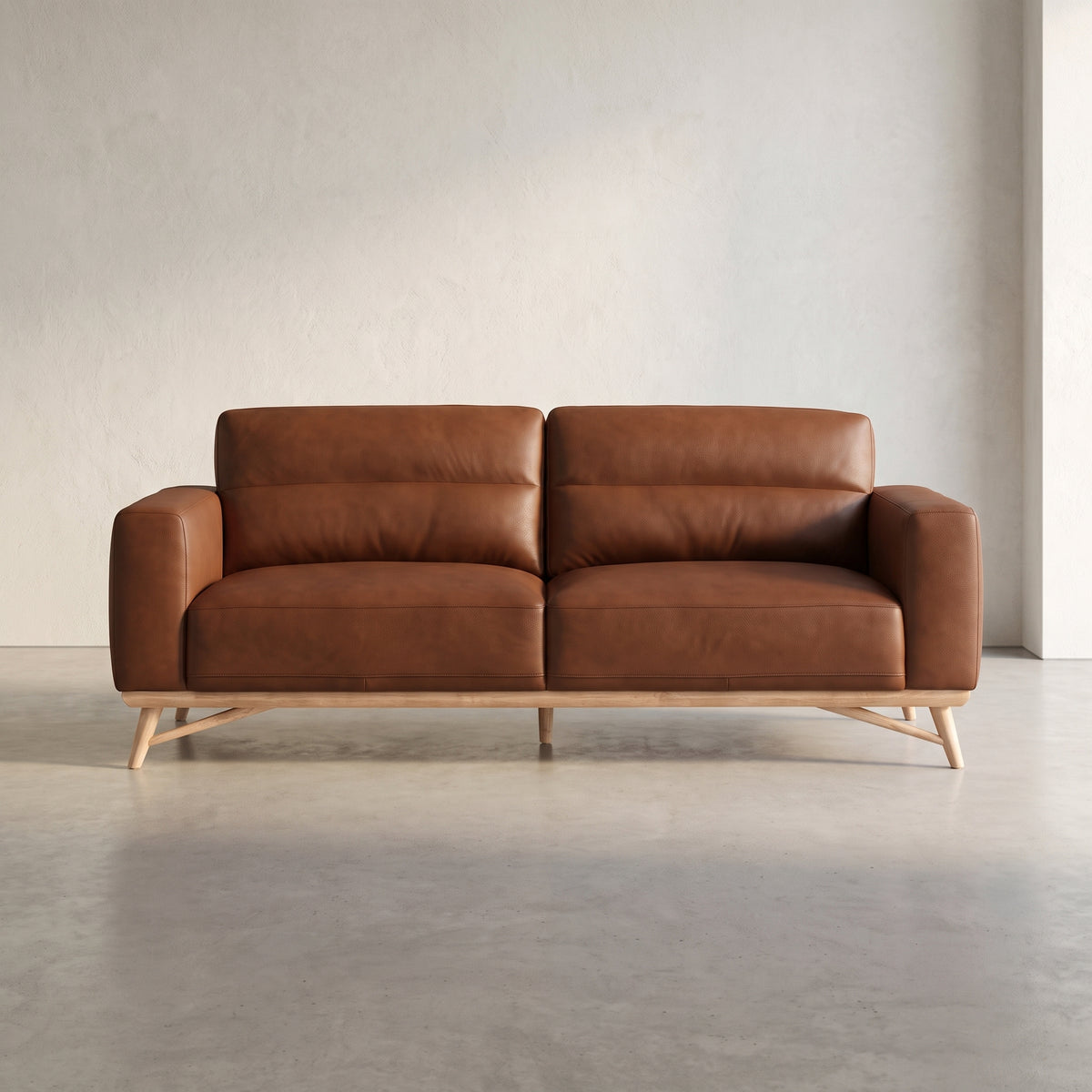 Alberta Leather Sofa - Finch Toffee
