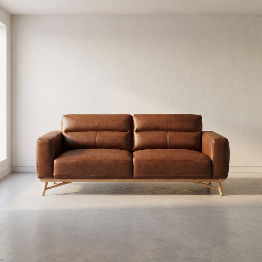 Alberta leather Sofa