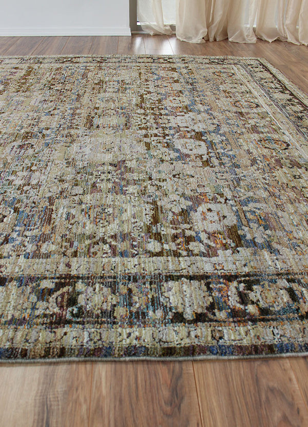 Rug Andorra 7125C Green/ Brown - NW Rugs & Furniture
