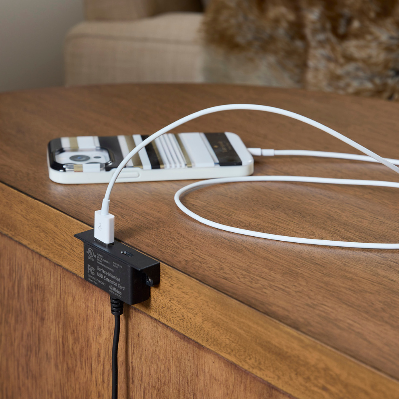 Caden Demilune End Table