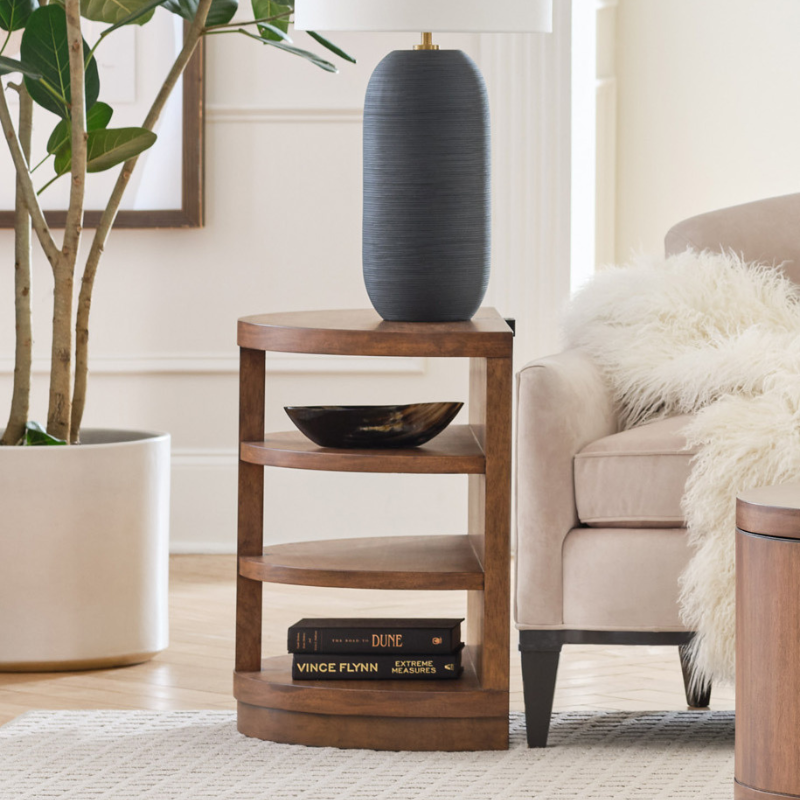 Caden Demilune End Table