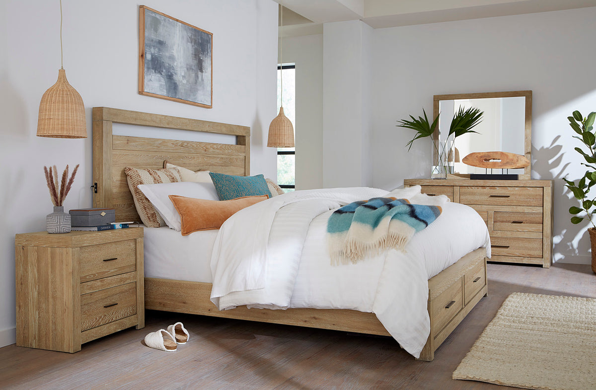 Modern Loft Bed Frame - Khaki