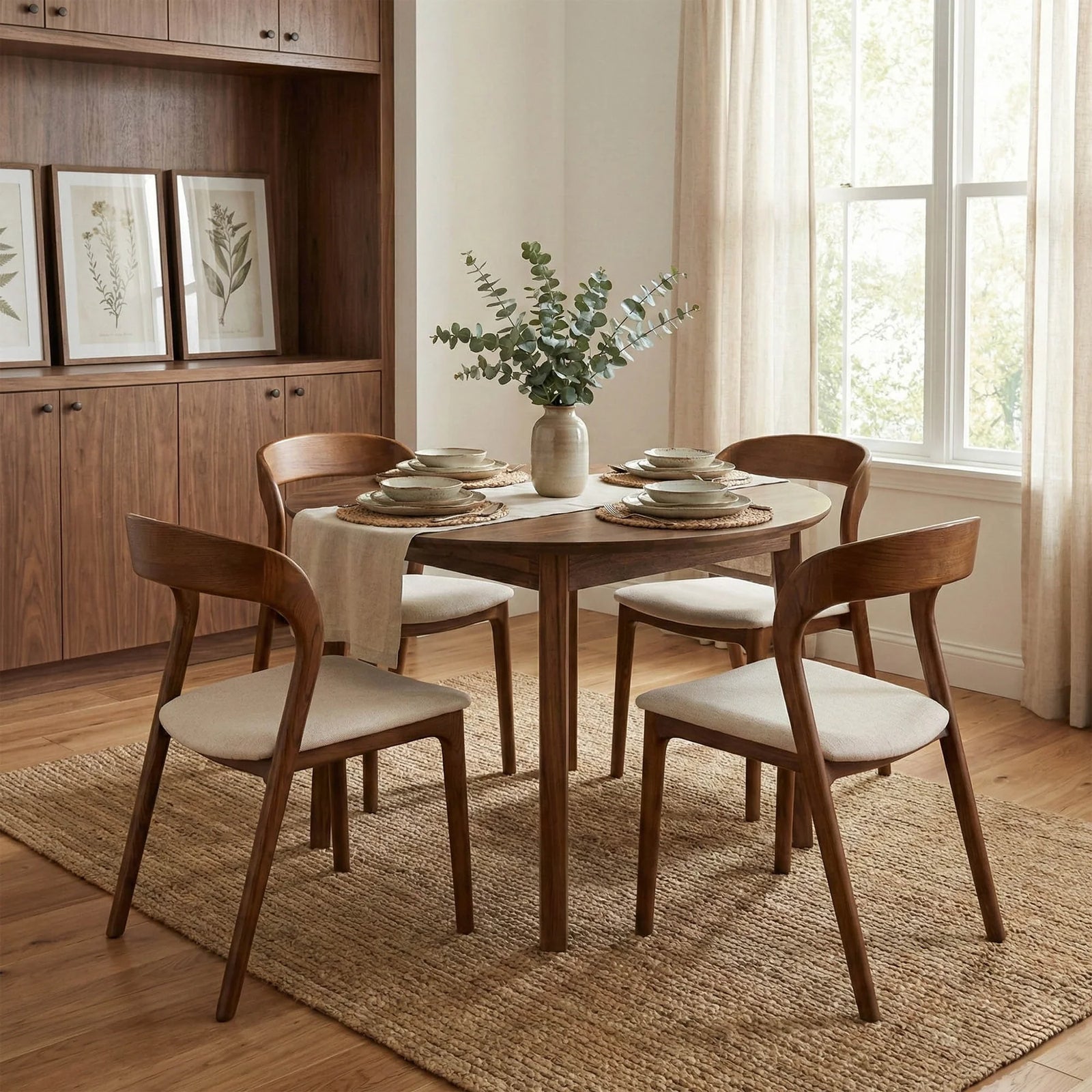 Rotondo Dining Chair - Walnut Brown