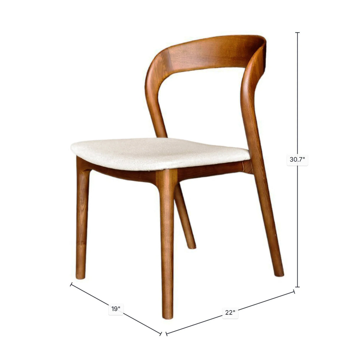 Rotondo Dining Chair - Walnut Brown