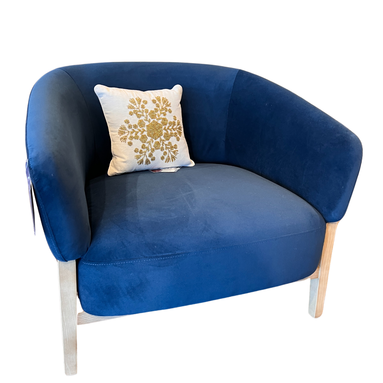 Tabor Accent Chair in Soren Prussian