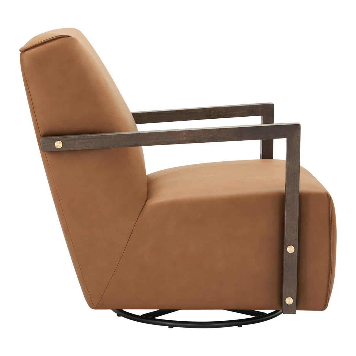 Woodstock Leather Swivel Chair