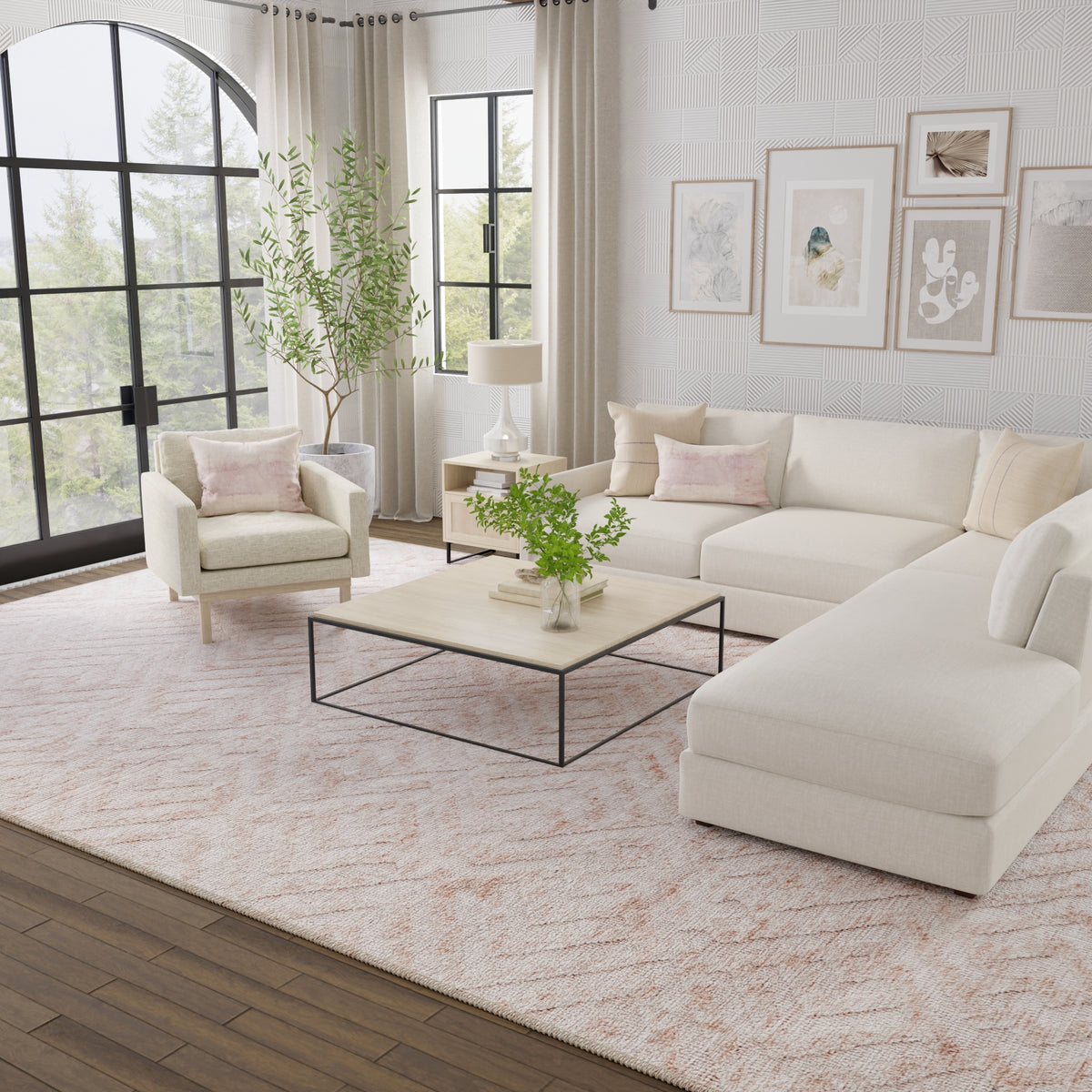 Colton Pink/Ivory 8792F
