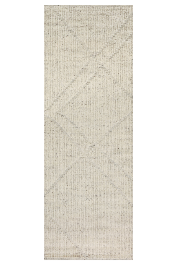 Amber Lewis x Loloi Gwyneth GWY-02 Ivory / Taupe 2' x 3' Hand Knotted Area Rug